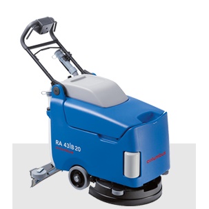 Masina de spalat-frecat si aspirat pardoseli actionata cu baterii ( si redresor montat pe masina ) model RA 43|B 20  950 W  Columbus